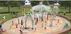 Children water play zone